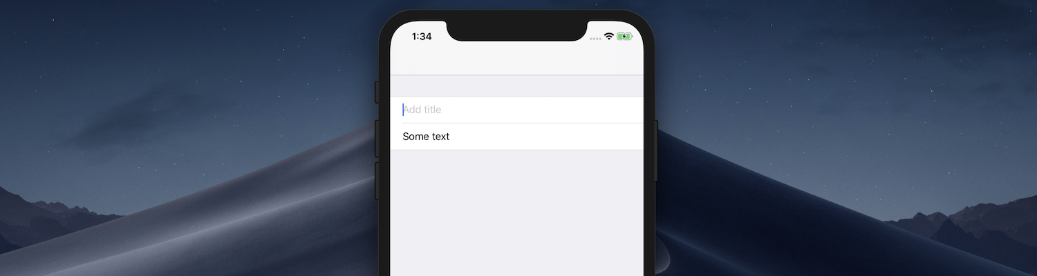 Text input in UITableView – Augmented Code