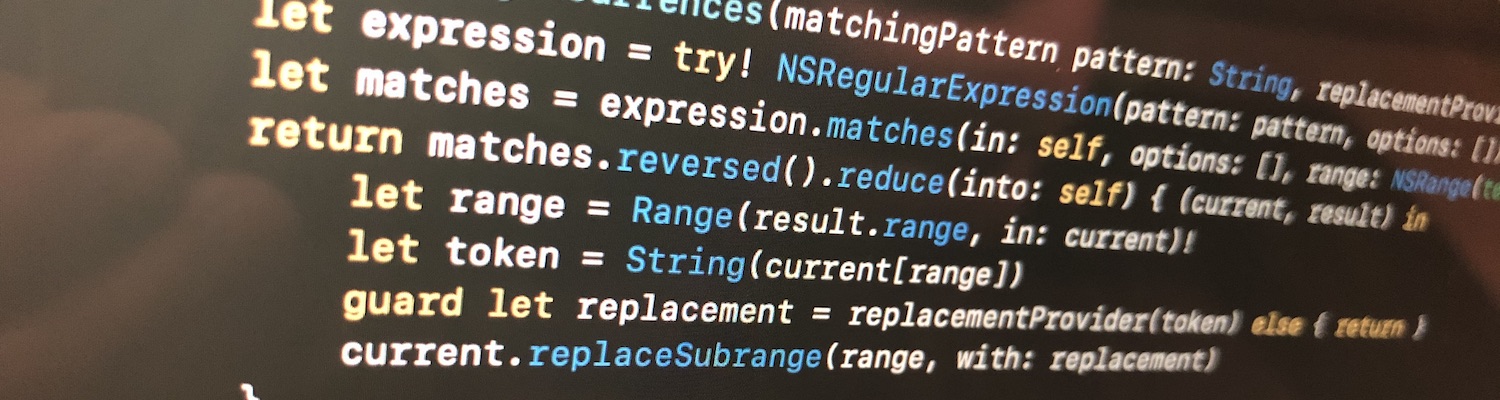 Replacing multiple text tokens in Swift – Augmented Code