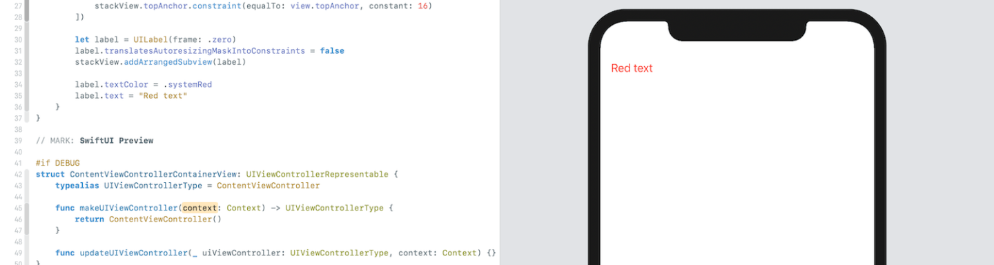 Using SwiftUI previews for UIKit views – Augmented Code