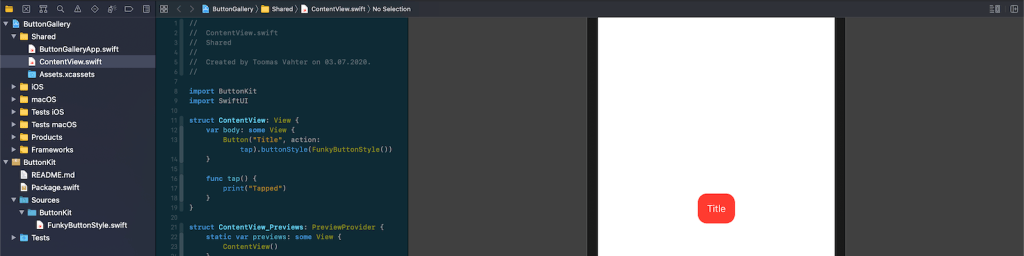 Separating code with Swift packages in Xcode – Augmented Code
